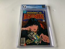 DOORWAY TO NIGHTMARE 1 CGC 9.6 NEWSSTAND WHITE PAGES HAIR IN CASE DC COMICS 1978 picture