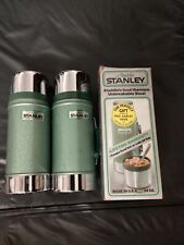 2 Vintage Aladdin Stanley Stainless Steel Thermos Made in USA picture
