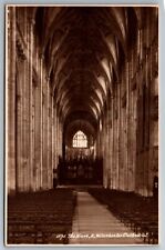 Postcard RPPC Winchester Cathedral Nave Looking East   UNP      F 2 picture