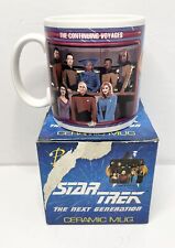 Vintage 1992 Star Trek Next Generation Continuing Voyages Presents Mug w/ Box picture
