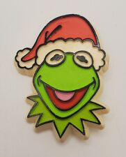 Kermit the Frog in Santa Hat Christmas Pin Henson Associates VTG 1979 Muppets  picture