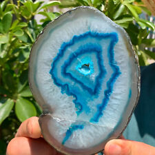 151G Natural Beautiful Agate Geode Druzy Slice ExtraLarge Gemstone picture