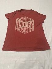 Harley-Davidson Womens Short Sleeve Sz XL Red 