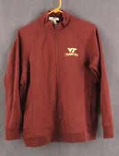 EUC Virginia Tech VT Logo VANTAGE 100% Cotton Pre Shrunk Maroon Jacket Ladies XL picture