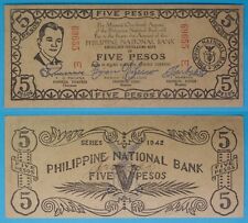 1942 Philippines ~ Misamis Occidental 5 Pesos ~ UNC ~ WWII Emergency ~MOC-108 picture