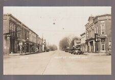 Fayette OHIO RPPC c1920s MAIN STREET STORES nr Wauseon Pioneer West Unity OH KB picture