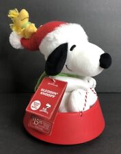 Hallmark Snoopy Peanuts Sledding Sound and Motion Tested Works Christmas READ picture