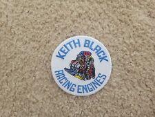 ORIGINAL Rare Discountinued Vintage Keith Black Racing PATCH 6 color patch 3.5