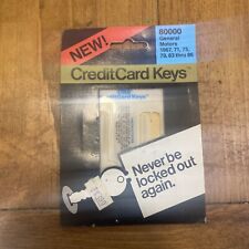 General Motors Emergency Credit Card Keys 1967, 71, 75, 79, 83-86 Nos Rare  picture
