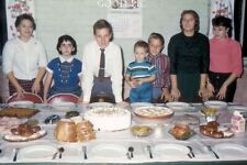 #WE4- z Vintage 35mm Slide Photo- Dinner Time  - 1958 picture