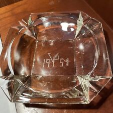 Vintage Glass Ashtray Historical 1954 St Louis VP Veiled Prophet 8” Great Cond picture