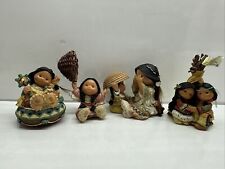 Friends Of The Feather Native Americans Figurine Enesco 1997-2000 Lot Of 4 picture