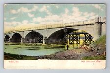 Topeka KS-Kansas, Melan Arch Bridge, c1908 Antique Vintage Souvenir Postcard picture
