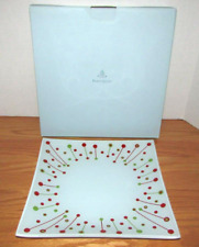 PartyLite Retro Look Christmas Holiday Pillar Garden Tray Food Safe New picture
