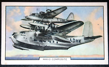 EMPIRE FLYING BOAT  Imperial Airways Mayo Composite  Vintage 1939 Card   ED21MS picture
