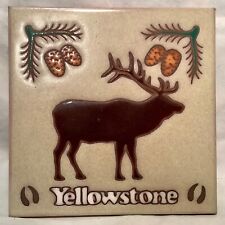 Masterworks Handcrafted Art Tiles Trivet/Coaster/Wall Art Yellowstone Elk picture