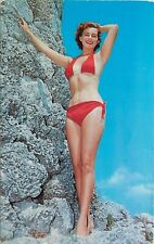 Postcard 1965 Sexy red bikini suit model Dexter 23-1358 picture