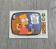 1990 Topps 'The Simpson's' | Bart 'You're Being Duped' | #53 picture