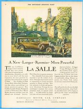 Vintage 1928 Lasalle Cadillac Automobile Car Edward Wilson Art 20s Print Ad picture