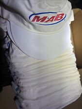 Vtg Set Of 2 2000s MAB Paint Painters White Workers Cap Hat New NOS OSFM Stretch picture