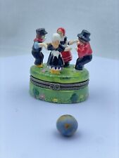Vintage Ring Around The Rosey Trinket Box With Posey Inside picture