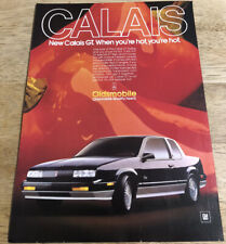 1986 CALAIS GT OLDSMOBILE - Vintage Magazine Print Ad picture