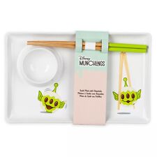 Disney Parks Munchlings Toy Story Alien Sushi Plate and Chopsticks LGM Mochi picture