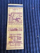 Vintage Matchbook Cover- Loretta’s Tavern - San Diego picture