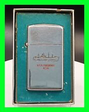 Unfired Vintage 1958 Navy Ship USS Firedrake AE-14 WWII Zippo Lighter & Half Box picture