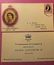 1953 Coronation of QUEEN ELIZABETH II, Malaya Kelantan Stamp, and Info Card picture