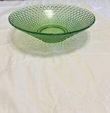 Vintage Green Depression Uranium Glass Bowl. picture