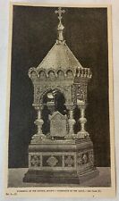 1884 magazine engraving~ TABERNACLE ON THE ALTAR Cathedral Of Our Saviour,Moscow picture