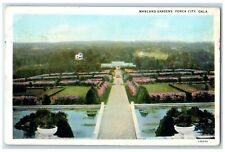 c1930's View Of Marland Gardens Ponca City Oklahoma OK Unposted Vintage Postcard picture