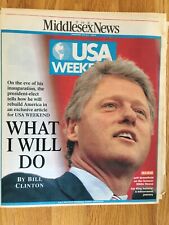 Bill Clinton Visit Framingham MA October 1994 Middlesex News Ted Kennedy 7 issue picture