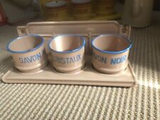 Vintage French Enamelware LAUNDRY SET.  MINT CONDITION. picture