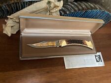 Buck Knife 110- Vintage (1987) Gold Etch 