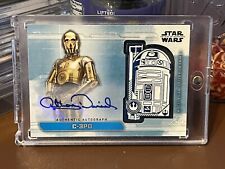 Topps Star Wars Autograph Medallion Card Anthony Daniels As C-3PO /10 picture
