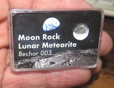 Lunar Breccia, Bechar 003.  Genuine Lunar Meteorite in collectors case picture