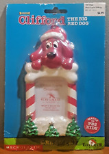 Clifford Big Red Dog Photo Picture Frame Holiday Ornament K Adler 2001 NOS picture
