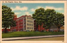 Akron OH-Ohio, City Hospital, Vintage Postcard picture