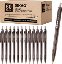 Black Pens Bulk, Box of 60 Pack Black Ink Pens Ballpoint Smooth Writing Pens No  picture