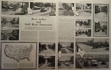 Vintage Print Ad 1955 Portland Cement Association Interstate Highway System picture