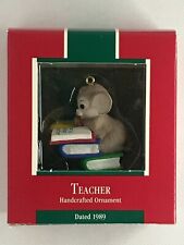 1989 Hallmark Keepsake Christmas Ornament Teacher picture