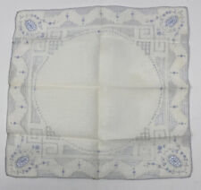 VINTAGE 1936 BOMBAY cotton embroidered Display Doily w/ Letter  M. RUBINEK picture