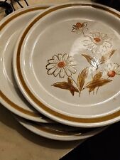 SET OF 3 Vintage Old Brook Collection Trailwoods Stoneware Dinner Plates 10.5
