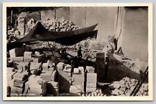 Cutting Native Stone. Bermuda Vintage Postcard picture