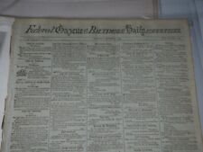 Newspaper 1799 Washington Treasury Building Under Construction picture