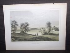 Antique 1853 Print UNITED STATES WAR DEPT. Lightning Lake picture