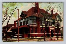 Piqua OH-Ohio, Home Of The Piqua Club, Antique, Vintage Souvenir Postcard picture