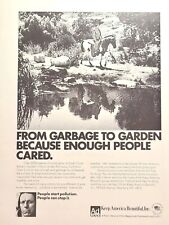 Keep America Beautiful Iron Eyes Cody Crying Indian Litter Vintage Print Ad 1975 picture